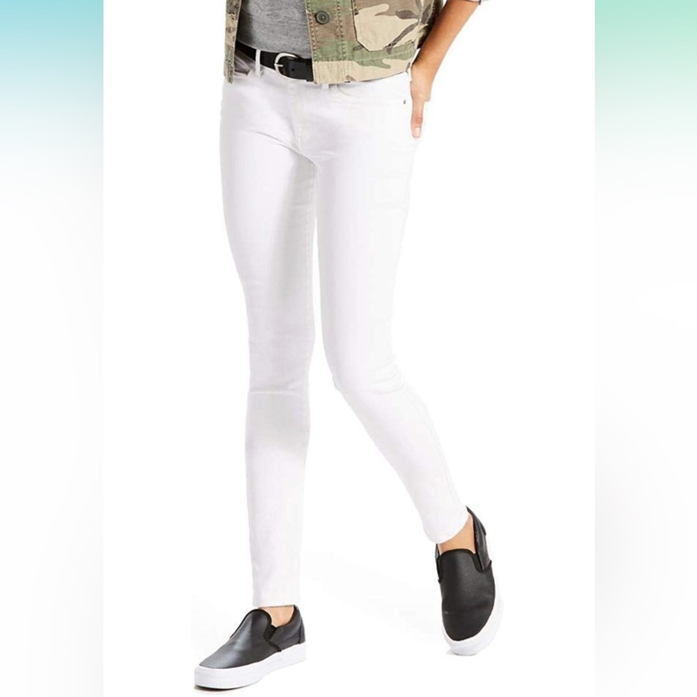 Levi's Women's 711 White Skinny Jeans